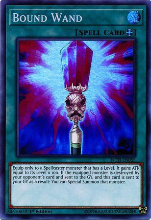 1st Edition, Equip Spell, Spell, Super Rare, The Infinity Chasers Bound Wand [INCH-EN055] Super Rare - Trading Card World