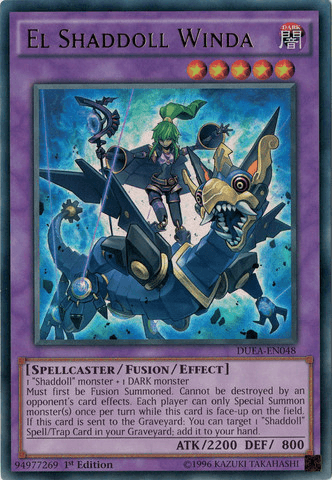 1st Edition, Dark, Duelist Alliance, Fusion/Effect Monster, Spellcaster, Ultra Rare, Unlimited El Shaddoll Winda [DUEA-EN048] Ultra Rare - Trading Card World