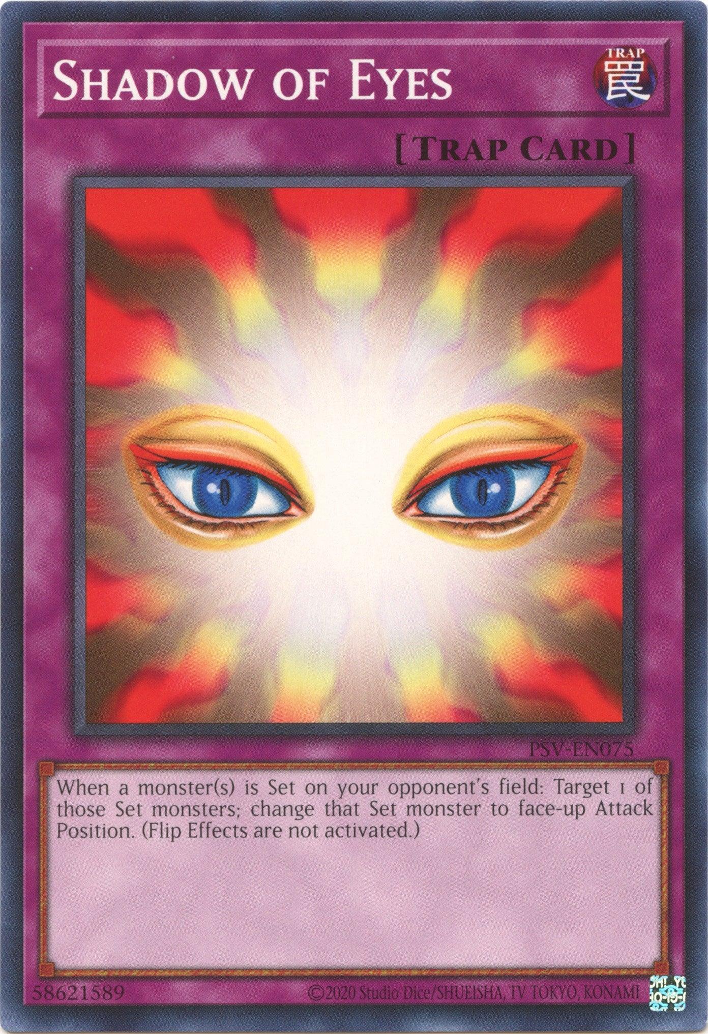 Common, Normal Trap, Pharaoh's Servant (25th Anniversary Edition), Trap, Unlimited Shadow of Eyes (25th Anniversary) [PSV-EN075] Common - Trading Card World