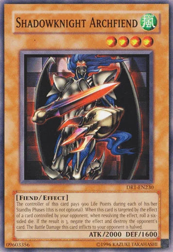 Common, Dark Revelation Volume 1, Effect Monster, Fiend, Unlimited, Wind Shadowknight Archfiend [DR1-EN230] Common - Trading Card World