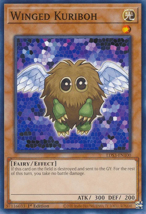 1st Edition, Common, Effect Monster, Fairy, Legendary Duelists: Season 3, Light Winged Kuriboh [LDS3-EN100] Common - Trading Card World
