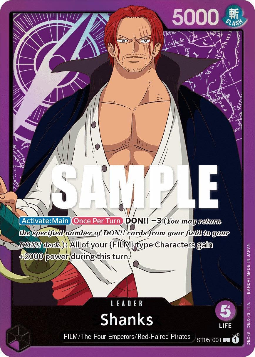 Film, Leader, Red-Haired Pirates, Starter Deck: Film Edition, Starter Decks, The Four Emperors Shanks [Starter Deck: Film Edition] - Trading Card World