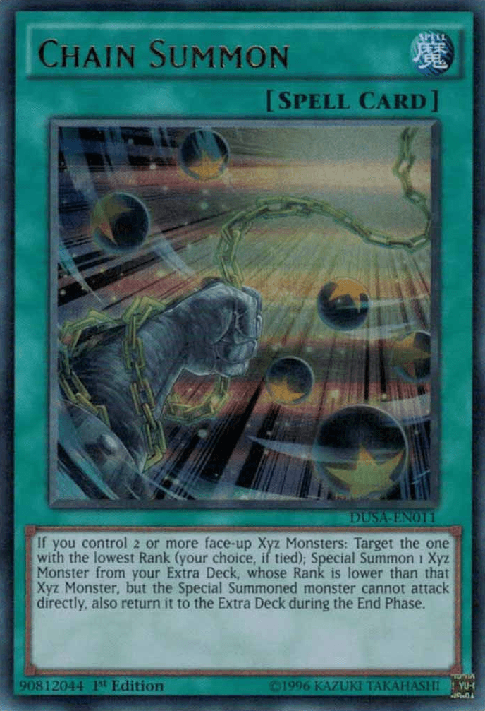 1st Edition, Duelist Saga, Normal Spell, Spell, Ultra Rare Chain Summon [DUSA-EN011] Ultra Rare - Trading Card World