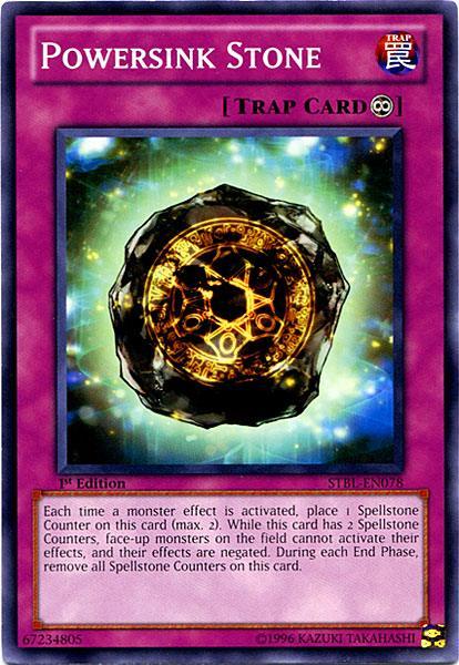 1st Edition, Common, Continuous Trap, Starstrike Blast, Trap, Unlimited Powersink Stone [STBL-EN078] Common - Trading Card World