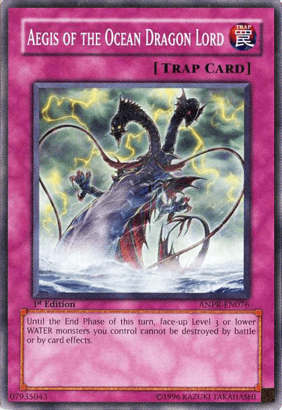 1st Edition, Ancient Prophecy, Common, Normal Trap, Trap, Unlimited Aegis of the Ocean Dragon Lord [ANPR-EN076] Common - Trading Card World