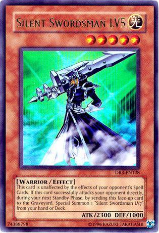 Dark Revelation Volume 3, Effect Monster, Light, Ultra Rare, Unlimited, Warrior Silent Swordsman LV5 [DR3-EN128] Ultra Rare - Trading Card World