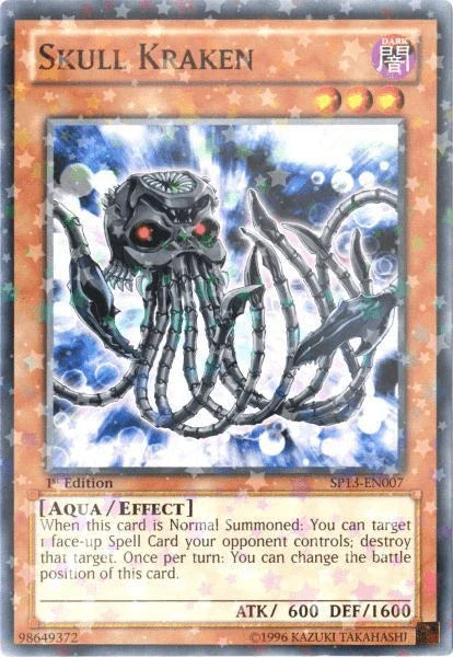 1st Edition, Aqua, Dark, Effect Monster, Star Pack 2013, Starfoil Rare, Unlimited Skull Kraken [SP13-EN007] Starfoil Rare - Trading Card World