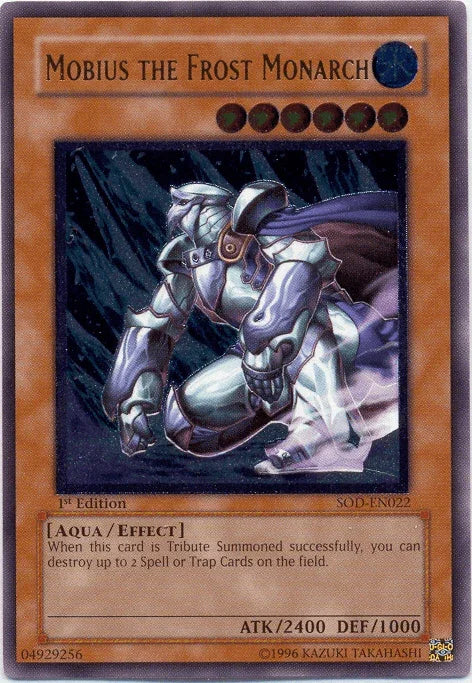 1st Edition, Aqua, Effect Monster, Soul of the Duelist, Ultimate Rare, Unlimited, Water Mobius the Frost Monarch [SOD-EN022] Ultimate Rare - Trading Card World