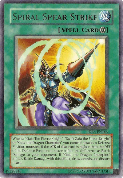 Continuous Spell, Dark Revelation Volume 3, Rare, Spell, Unlimited Spiral Spear Strike [DR3-EN163] Rare - Trading Card World