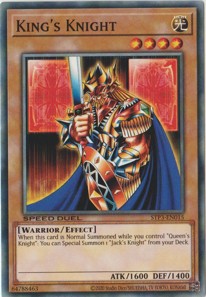 Common, Effect Monster, Light, Speed Duel: Tournament Pack 3, Unlimited, Warrior King's Knight [STP3-EN015] Common - Trading Card World