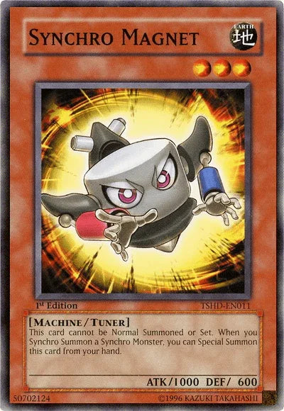 1st Edition, Common, Earth, Machine, The Shining Darkness, Tuner Monster, Unlimited Synchro Magnet [TSHD-EN011] Common - Trading Card World