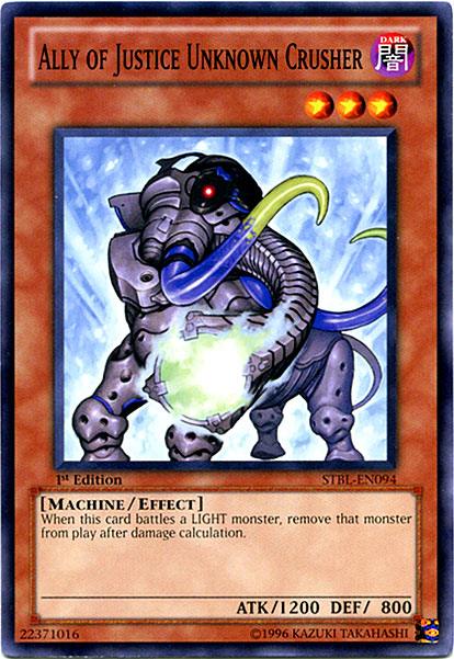 1st Edition, Common, Dark, Effect Monster, Machine, Starstrike Blast, Unlimited Ally of Justice Unknown Crusher [STBL-EN094] Common - Trading Card World