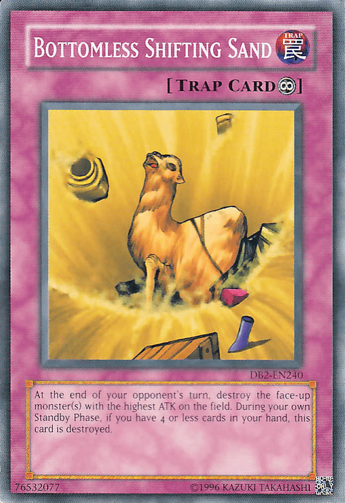 Common, Continuous Trap, Dark Beginning 2, Trap, Unlimited Bottomless Shifting Sand [DB2-EN240] Common - Trading Card World