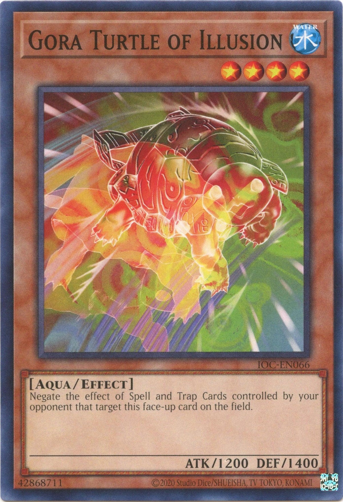 Aqua, Common, Effect Monster, Invasion of Chaos (25th Anniversary Edition), Unlimited, Water Gora Turtle of Illusion (25th Anniversary) [IOC-EN066] Common - Trading Card World