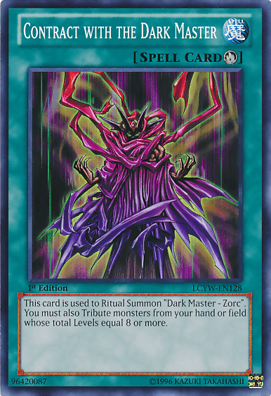 1st Edition, Common, Legendary Collection 3: Yugi's World, Ritual Spell, Spell, Unlimited Contract with the Dark Master [LCYW-EN128] Common - Trading Card World