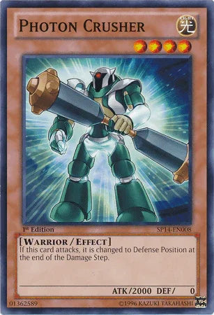 1st Edition, Common, Effect Monster, Light, Star Pack 2014, Warrior Photon Crusher [SP14-EN008] Common - Trading Card World