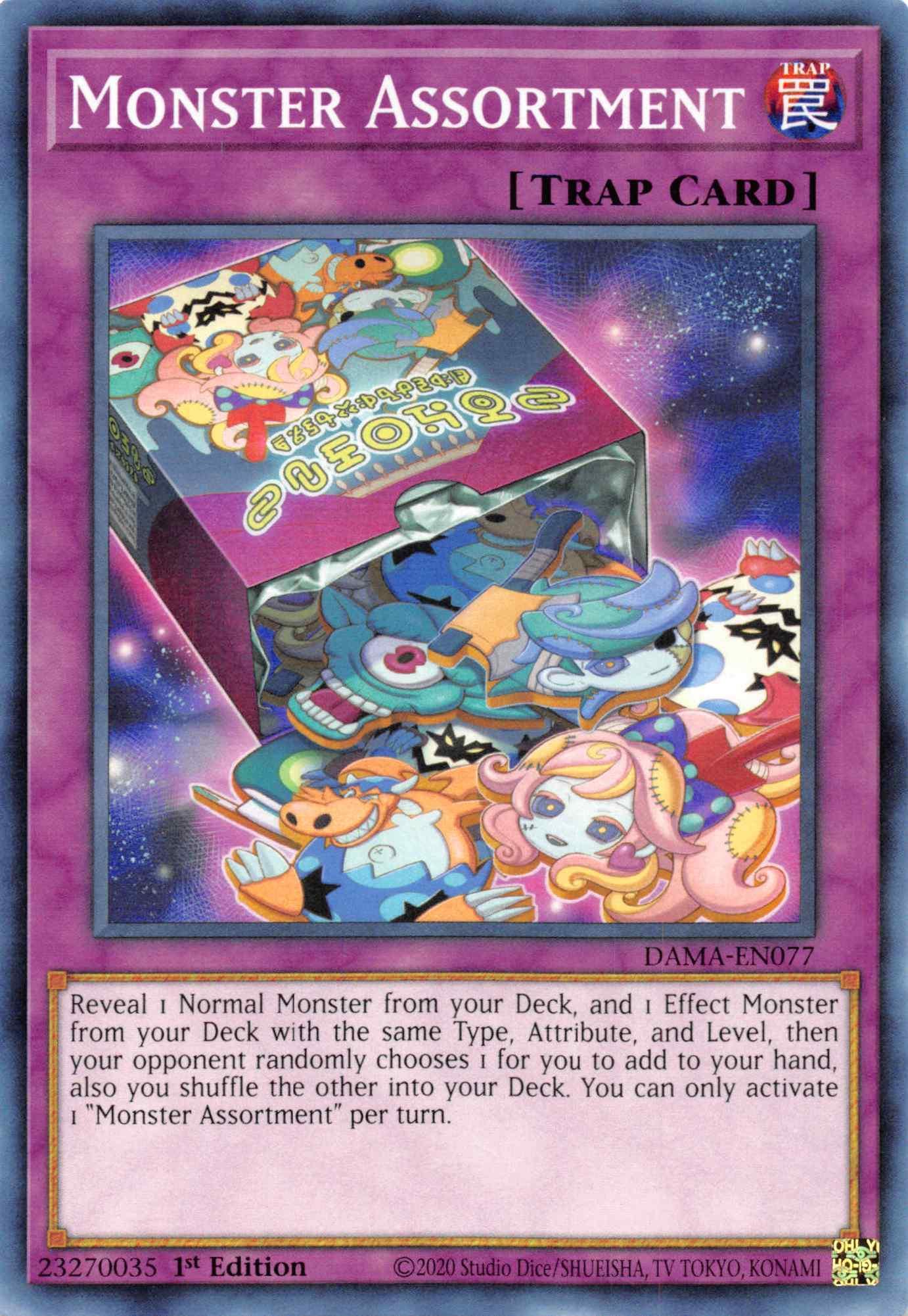 1st Edition, Common, Dawn of Majesty, Normal Trap, Trap Monster Assortment [DAMA-EN077] Common - Trading Card World