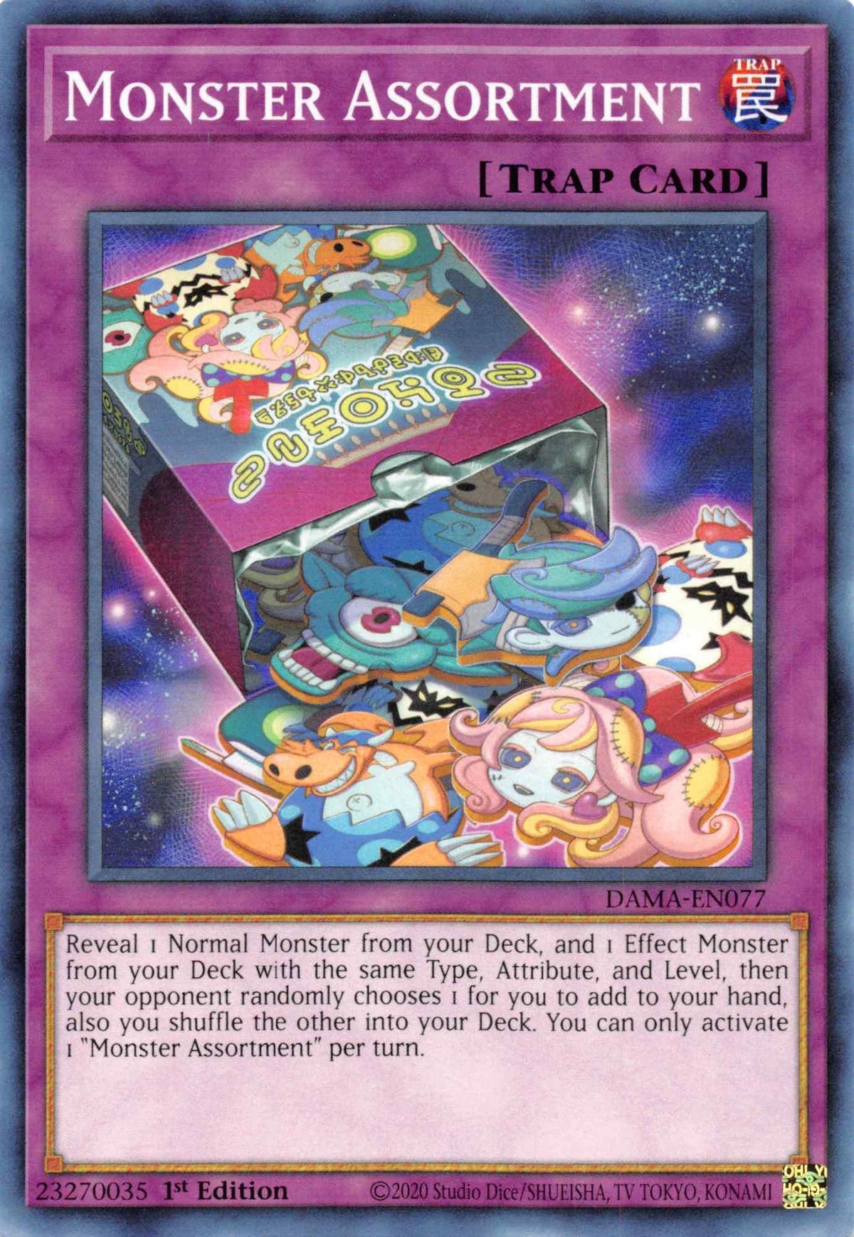 1st Edition, Common, Dawn of Majesty, Normal Trap, Trap Monster Assortment [DAMA-EN077] Common - Trading Card World