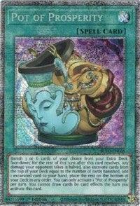 1st Edition, Blazing Vortex, Normal Spell, Spell, Starlight Rare Pot of Prosperity (Starlight Rare) [BLVO-EN065] Starlight Rare - Trading Card World