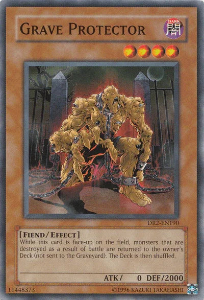 Common, Dark, Dark Revelation Volume 2, Effect Monster, Fiend, Unlimited Grave Protector [DR2-EN190] Common - Trading Card World