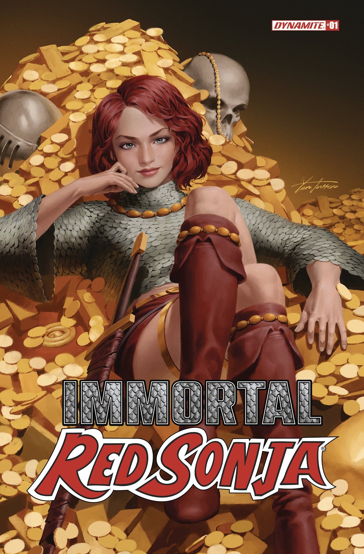 Immortal Red Sonja #1 B Jung Geun Yoon (04/13/2022) Dynamite