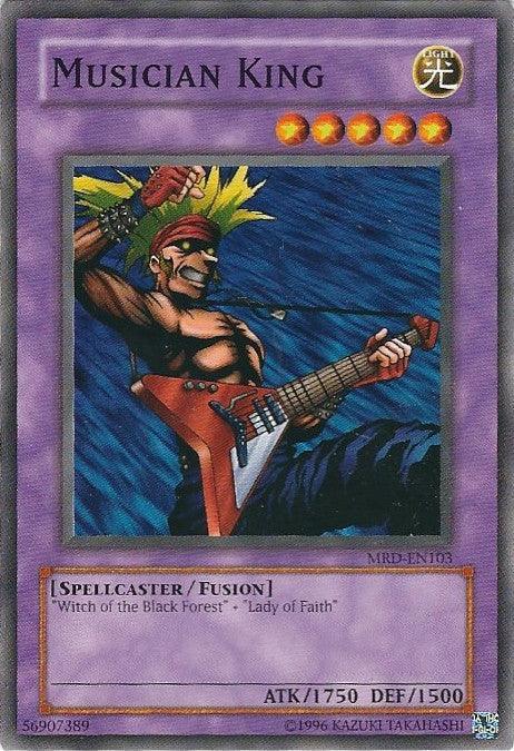 Common, Fusion Monster, Light, Metal Raiders, Spellcaster, Unlimited Musician King [MRD-EN103] Common - Trading Card World