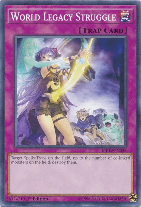 1st Edition, 2019 Gold Sarcophagus Tin Mega Pack, Common, Normal Trap, Trap, Unlimited World Legacy Struggle [MP19-EN049] Common - Trading Card World