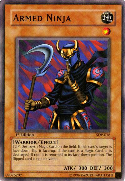 1st Edition, Common, Earth, Effect Monster, Starter Deck: Pegasus, Unlimited, Warrior Armed Ninja [SDP-018] Common - Trading Card World