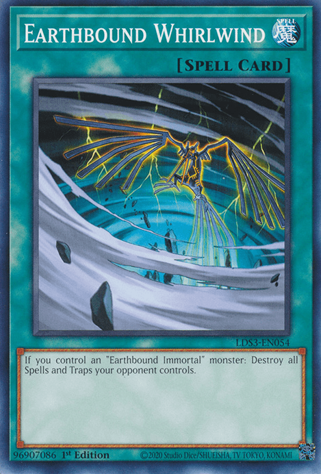 1st Edition, Common, Legendary Duelists: Season 3, Normal Spell, Spell Earthbound Whirlwind [LDS3-EN054] Common - Trading Card World