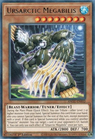 1st Edition, Ancient Guardians, Beast-Warrior, Rare, Tuner/Effect Monster, Water Ursarctic Megabilis (Rare) [ANGU-EN032] Rare - Trading Card World
