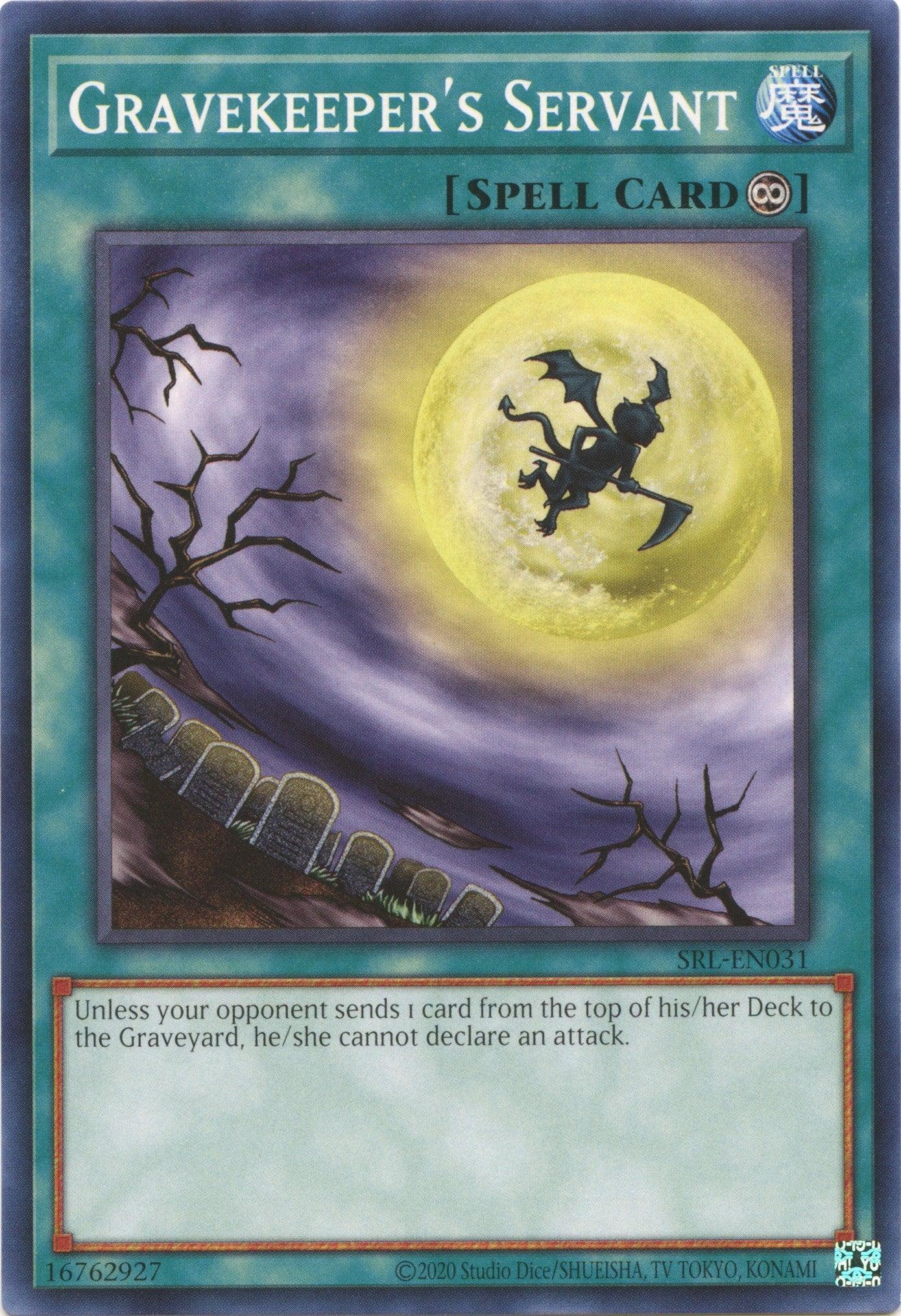 Common, Normal Spell, Spell, Spell Ruler (25th Anniversary Edition), Unlimited Gravekeeper's Servant (25th Anniversary) [SRL-EN031] Common - Trading Card World