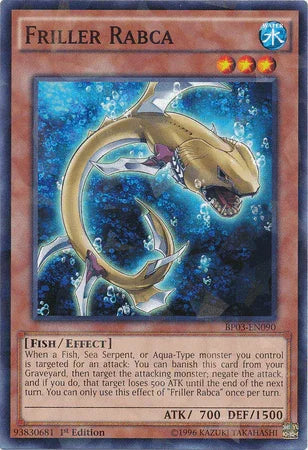 1st Edition, Battle Pack 3: Monster League, Effect Monster, Fish, Shatterfoil Rare, Water Friller Rabca [BP03-EN090] Shatterfoil Rare - Trading Card World