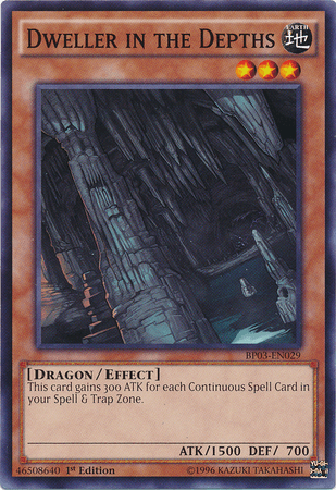 1st Edition, Battle Pack 3: Monster League, Common, Dragon, Earth, Effect Monster Dweller in the Depths [BP03-EN029] Common - Trading Card World