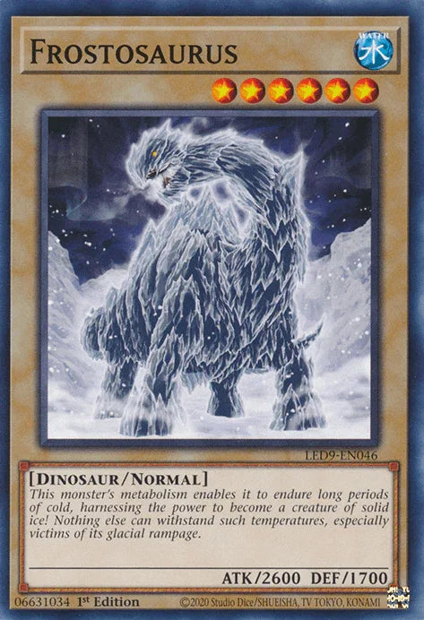 1st Edition, Common, Dinosaur, Legendary Duelists: Duels From the Deep, Normal Monster, Water Frostosaurus [LED9-EN046] Common - Trading Card World
