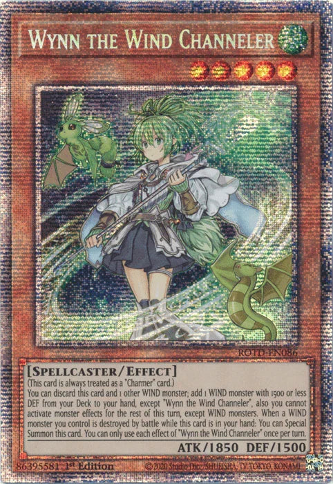 1st Edition, Effect Monster, Rise of the Duelist, Spellcaster, Starlight Rare, Wind Wynn the Wind Channeler [ROTD-EN086] Starlight Rare - Trading Card World