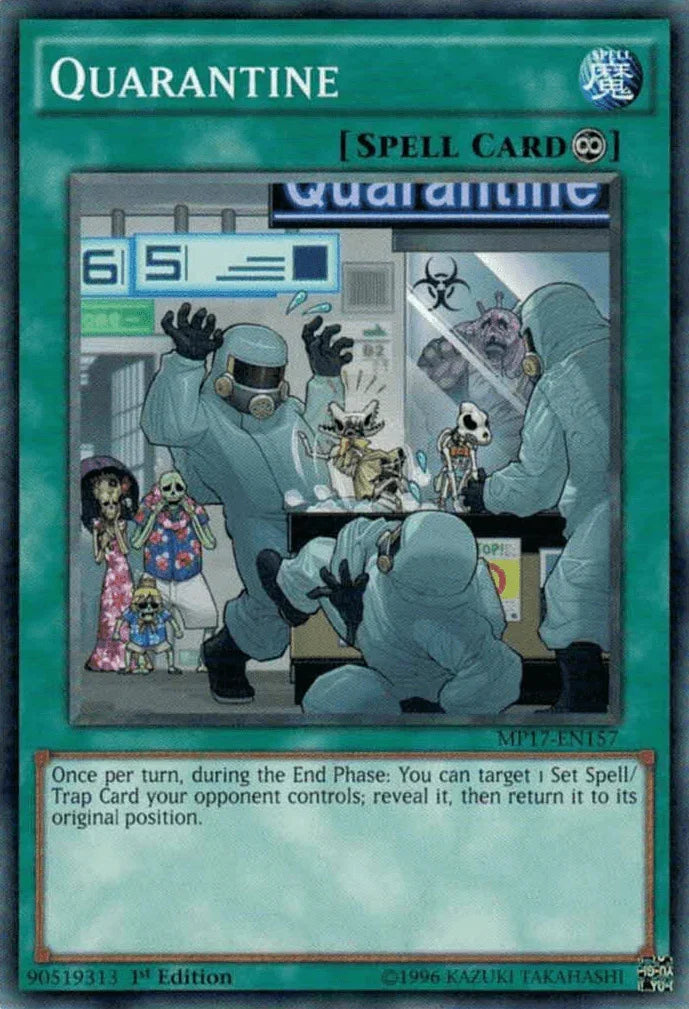 1st Edition, 2017 Mega-Tins Mega Pack, Common, Continuous Spell, Spell Quarantine [MP17-EN157] Common - Trading Card World
