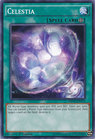 1st Edition, 2015 Mega-Tins Mega Pack, Common, Field Spell, Spell Celestia [MP15-EN175] Common - Trading Card World