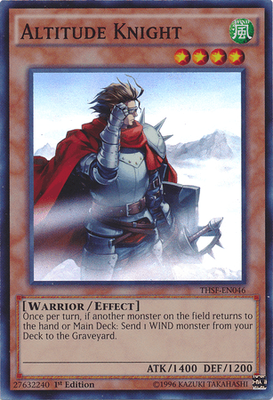 1st Edition, Effect Monster, Super Rare, The Secret Forces, Unlimited, Warrior, Wind Altitude Knight [THSF-EN046] Super Rare - Trading Card World