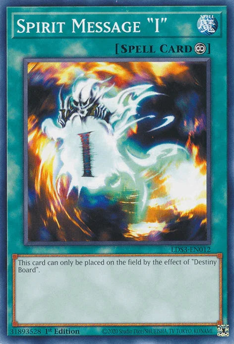 1st Edition, Common, Continuous Spell, Legendary Duelists: Season 3, Spell Spirit Message I [LDS3-EN012] Common - Trading Card World