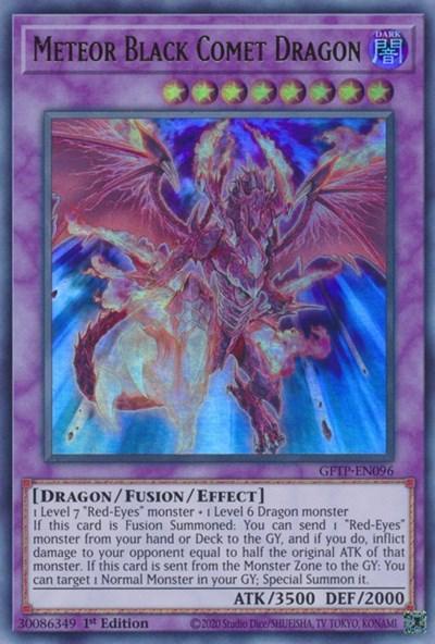 1st Edition, Dark, Dragon, Fusion/Effect Monster, Ghosts from the Past, Ultra Rare Meteor Black Comet Dragon [GFTP-EN096] Ultra Rare - Trading Card World