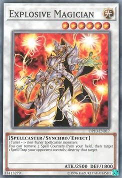 Common, Light, OTS Tournament Pack 10, Spellcaster, Synchro/Effect Monster, Unlimited Explosive Magician [OP10-EN017] Common - Trading Card World