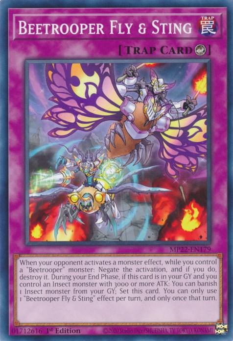 1st Edition, 2022 Tin of the Pharaoh's Gods, Common, Counter Trap, Trap Beetrooper Fly & Sting [MP22-EN179] Common - Trading Card World