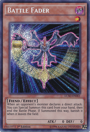 1st Edition, Dark, Effect Monster, Fiend, Legendary Collection 5D's, Secret Rare Battle Fader [LC5D-EN061] Secret Rare - Trading Card World