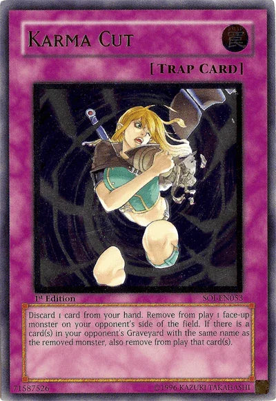1st Edition, Normal Trap, Shadow of Infinity, Trap, Ultimate Rare, Unlimited Karma Cut (UTR) [SOI-EN053] Ultimate Rare - Trading Card World