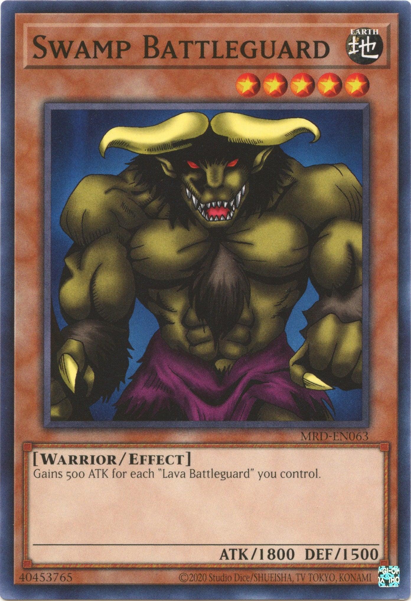 Common, Earth, Effect Monster, Metal Raiders (25th Anniversary Edition), Unlimited, Warrior Swamp Battleguard (25th Anniversary) [MRD-EN063] Common - Trading Card World
