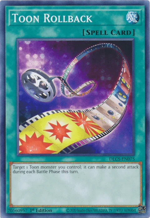 1st Edition, Common, Dragons of Legend: The Complete Series, Normal Spell, Spell Toon Rollback [DLCS-EN075] Common - Trading Card World