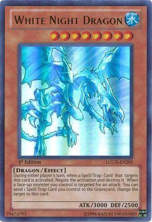 1st Edition, Dragon, Effect Monster, Legendary Collection 2, Ultra Rare, Unlimited, Water White Night Dragon [LCGX-EN205] Ultra Rare - Trading Card World