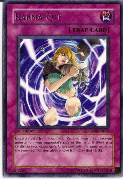 1st Edition, Normal Trap, Rare, Shadow of Infinity, Trap, Unlimited Karma Cut [SOI-EN053] Rare - Trading Card World