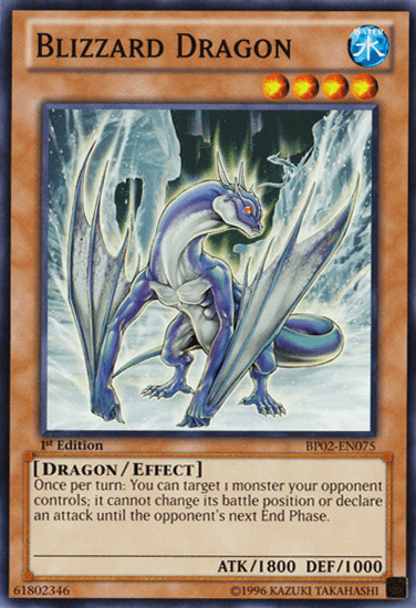 1st Edition, Battle Pack 2: War of the Giants, Common, Dragon, Effect Monster, Unlimited, Water Blizzard Dragon [BP02-EN075] Common - Trading Card World