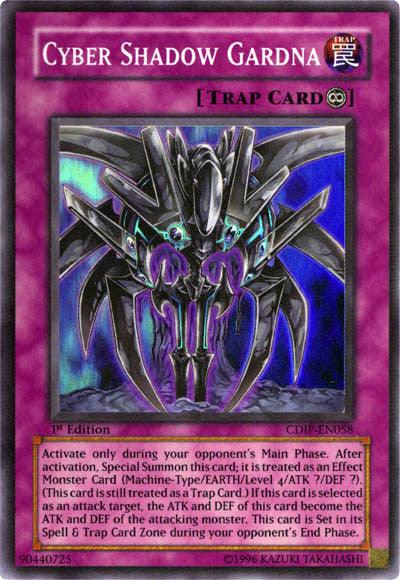 1st Edition, Continuous Trap, Cyberdark Impact, Super Rare, Trap, Unlimited Cyber Shadow Gardna [CDIP-EN058] Super Rare - Trading Card World
